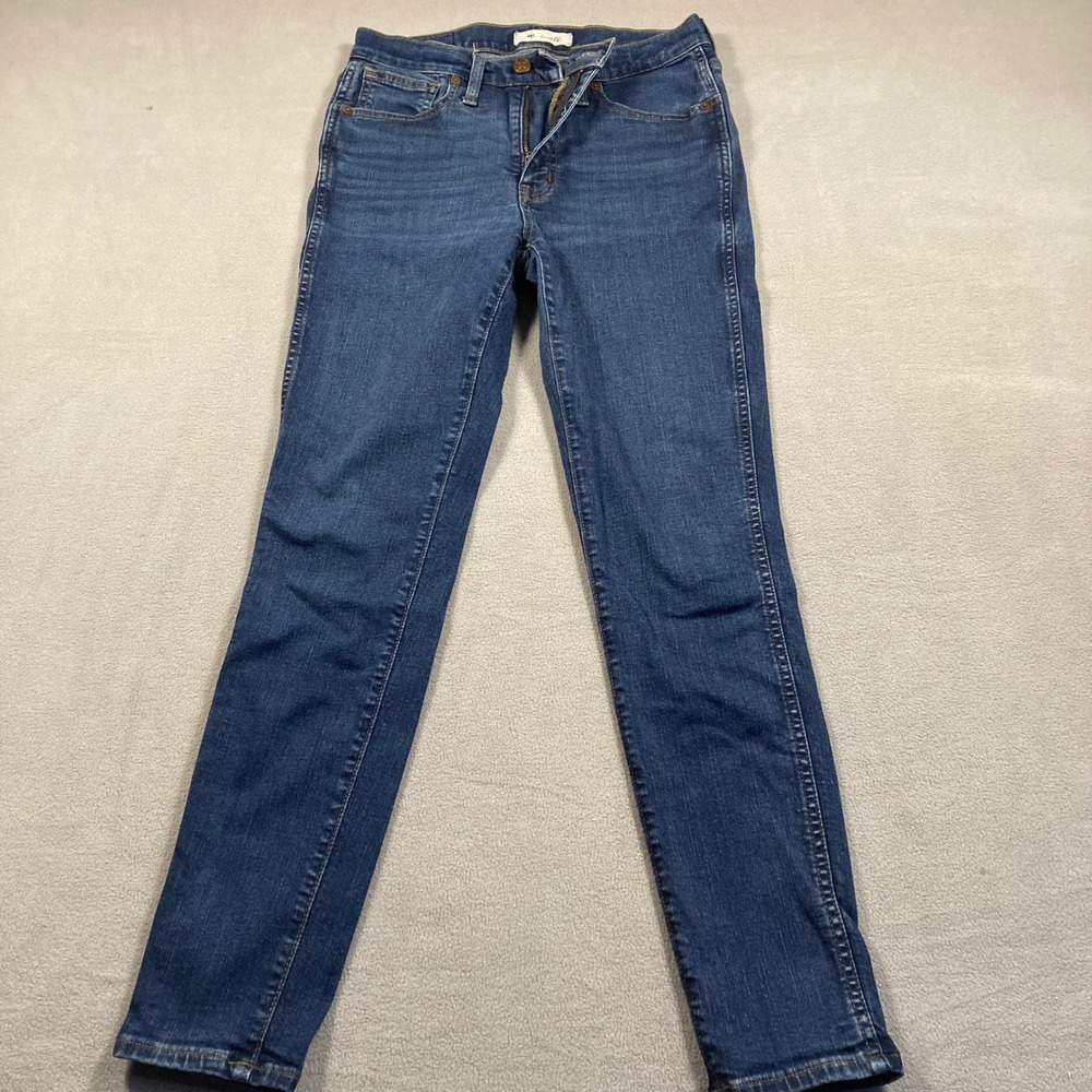 Madewell Jeans Womens 27 Blue Skinny 10" High-Rise Skinny Stretch Medium Wash